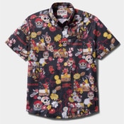 USC Trojans Men's Dia De Los Muertos Performance Black Button Front Shirt
